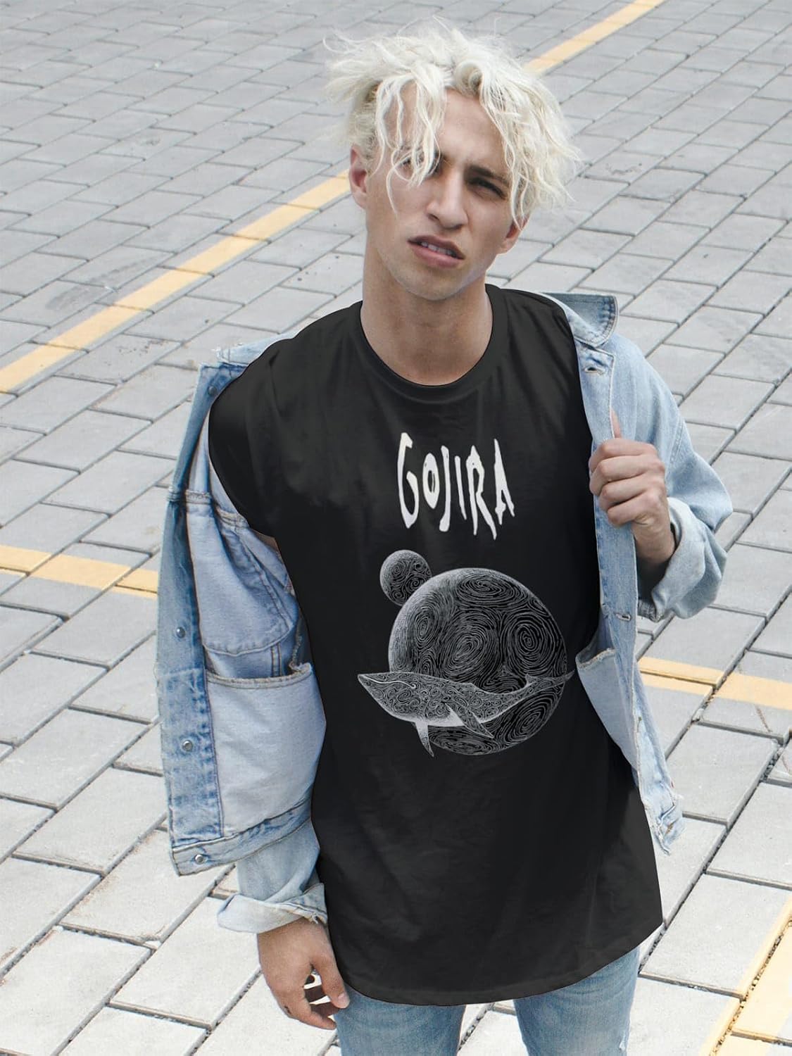 Gojira from Mars to Sirius Mens Black Short Sleeve T Shirt 00s Heavy Metal Graphic Tees X-Large Black