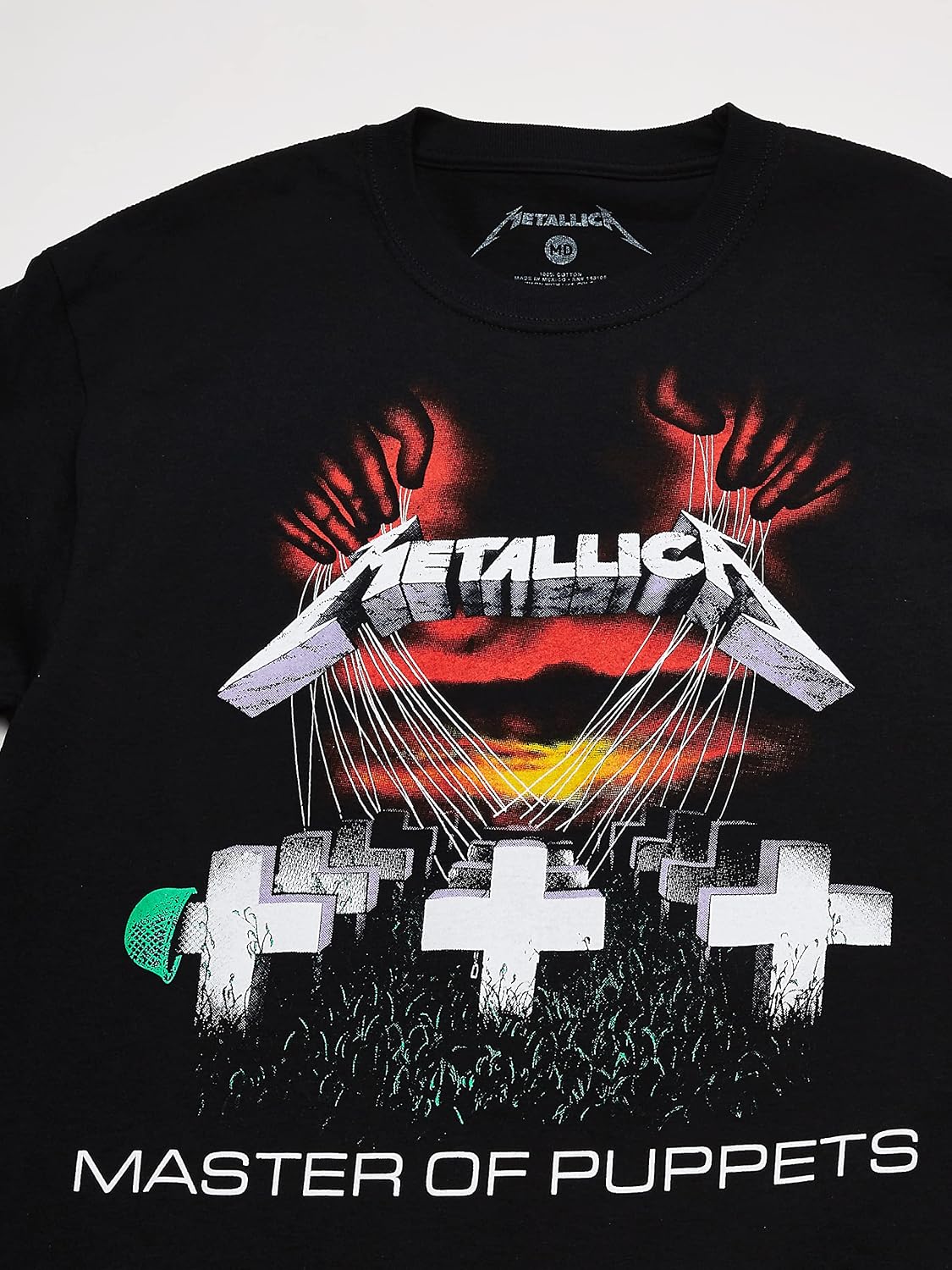 Metallica Men's Master of Puppets T-Shirt Black X-Large Black